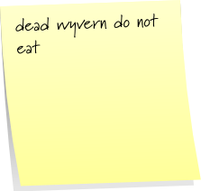 dead wyvern do not eat